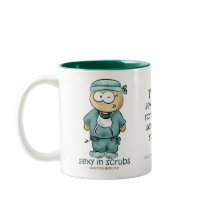 de groene binnenkant van de chirurgen geek kop koffie beker