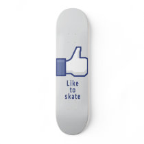 De hand van Facebook houdt van grappig te schaatse