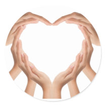 De Handen van de liefde Stickers