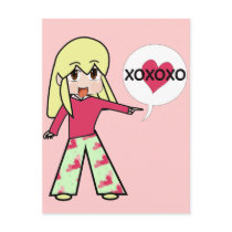 De Harten van de Valentijnskaart van Chibi