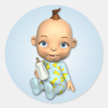 De Jongen Toon Sticker van het baby