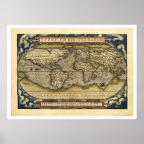 De Kaart van de wereld door Ortelius 1570