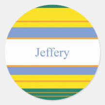 De Klassieke Strepen van Jeffery Sticker