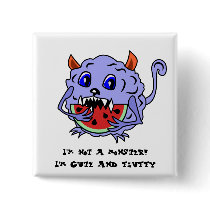De leuke en Pluizige Toothy Knoop van het Monster