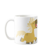 De leuke Gelukkige Mok van de Poneys van de Cartoo