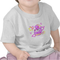 De leuke Gelukkige T-shirt van het Baby van Pasen 