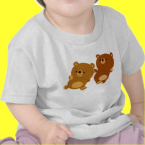 De leuke Schertsende Cartoon draagt de T-shirt van t-shirts