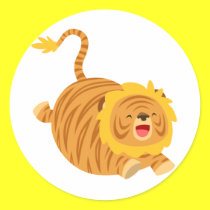 De leuke Sticker van Bouncy Liger van de Cartoon stickers