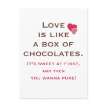 De liefde is als een Doos Chocolade