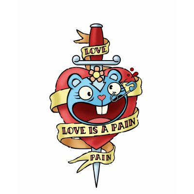 De liefde is een Pijn door happytreefriends