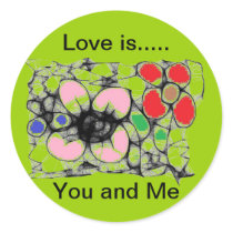 De liefde is ....., u en me Stickers