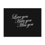 De liefde u haat u Misser u droevige grappige goti