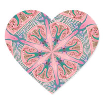 De Liefde van de caleidoscoop Hartvormige Sticker
