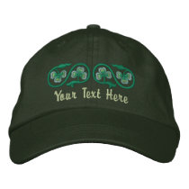 De Lijn en de Rol van de klaver Geborduurde Baseball Caps