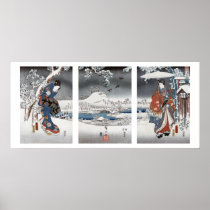 De moderne Affiche van de Triptiek Genji Poster