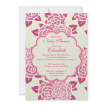 De mooie Roze Uitnodiging van het Baby shower van 