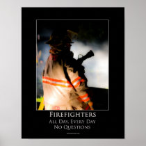 De MotievenAffiche van brandbestrijders Poster