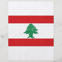 De Nationale Vlag van Libanon Folder Ontwerp