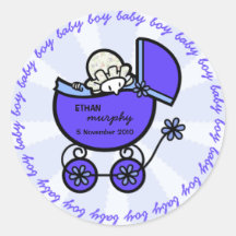 De nieuwe Sjabloon van de Jongen van het Baby Stickers