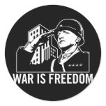 De oorlog is de Sticker van de Vrijheid