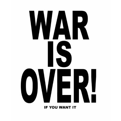 De oorlog is over als u het wilt door tshirtypoo