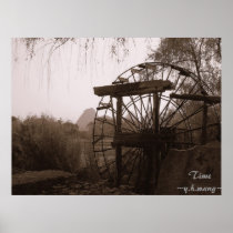 De passage van Tijd/Watermill in Guilin, China