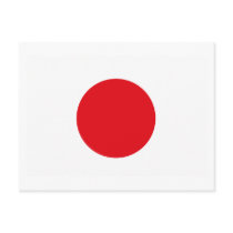 De Prentbriefkaar van de Vlag van Japan