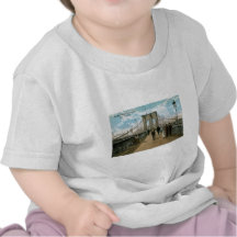 De Promenade van de Brug van Brooklyn, de Stad van Tshirt