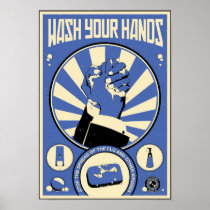 De Propaganda van het bureau: Was uw (blauwe) hand