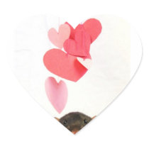 De Rat van het hart Hartvormige Sticker