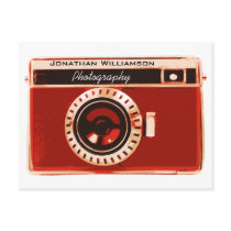 De rijke Rode Zaken van de Fotografie van de Camer Wenskaarten