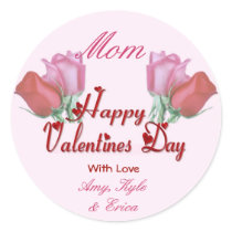 De Rozen van de valentijnskaart - Mamma Sticker