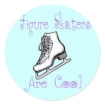 De Schaatsers van het cijfer zijn Koel Ronde Sticker
