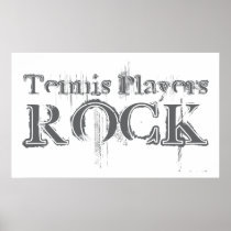 De Spelers van het tennis schommelen Print