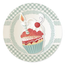 De Sticker van Cupcake