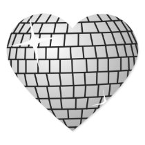 De Sticker van de Bal van de disco (Hart)