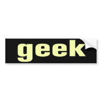 De Sticker van de Bumper van Geek