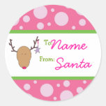 De Sticker van de Kerstman van Gril van Girly