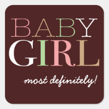 De Sticker van de Stem van het Meisje van het baby