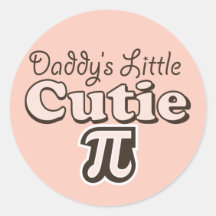 De Stickers van Cutie Pi van de papa Weinig