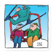 De Stickers van de Skiërs van de Cartoon van de Sp
