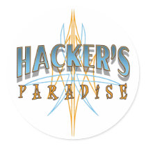 De Stickers van het Paradijs van de hakker