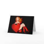 De suggestieve Kaart van de Valentijnskaart Vixen