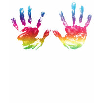 De T-shirt van de Handen van de regenboog