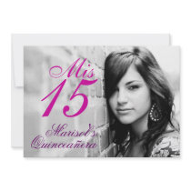 De uitnodiging van Quinceañera