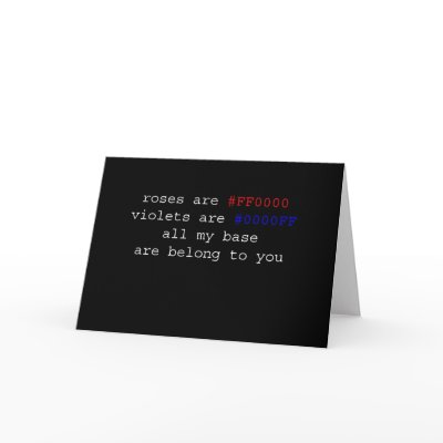 De Valentijnskaart van Geeky door DeathKitten