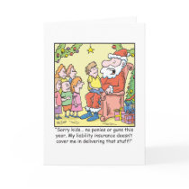 De Verzekering van de Cartoon van Kerstmis voor de