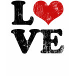 De vintage T-shirt van de Liefde