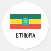 De Vlag van Ethiopië Stickers