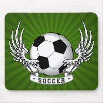 De Vleugels Mousepad van het Voetbal van de voetba